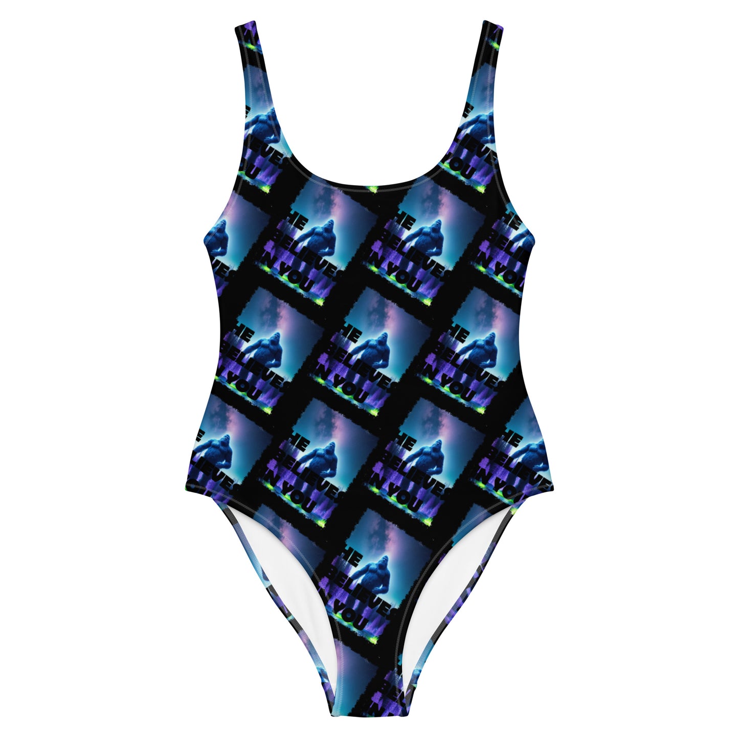 He Believes In You One-Piece Swimsuit