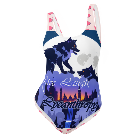Live, Laugh, Lycanthropy One-Piece Swimsuit
