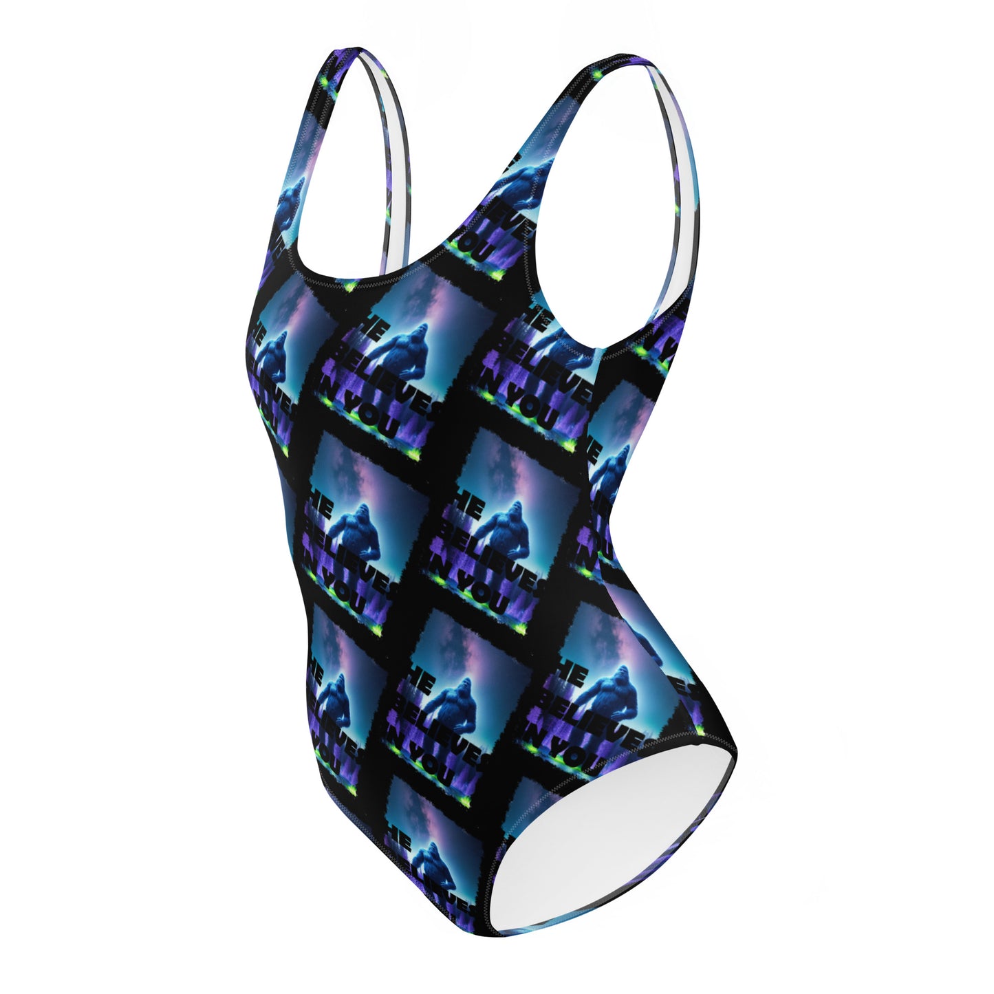 He Believes In You One-Piece Swimsuit