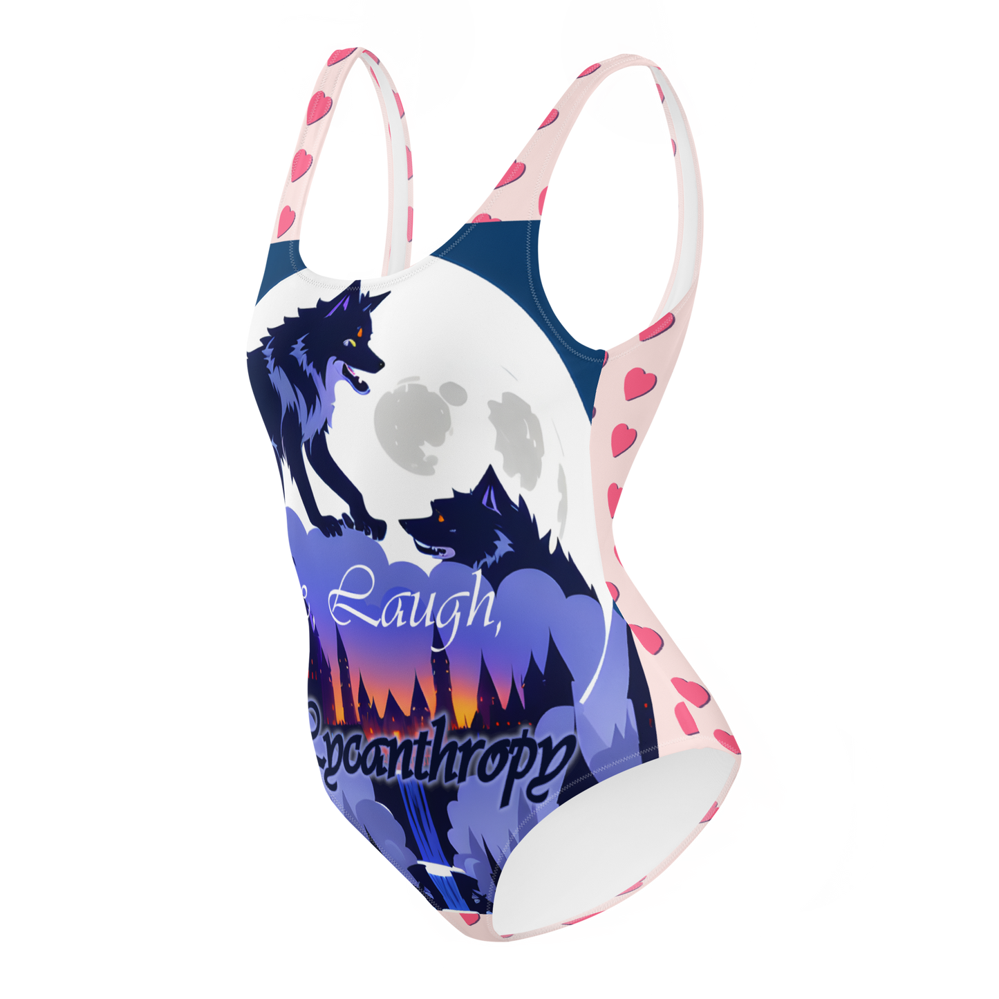 Live, Laugh, Lycanthropy One-Piece Swimsuit