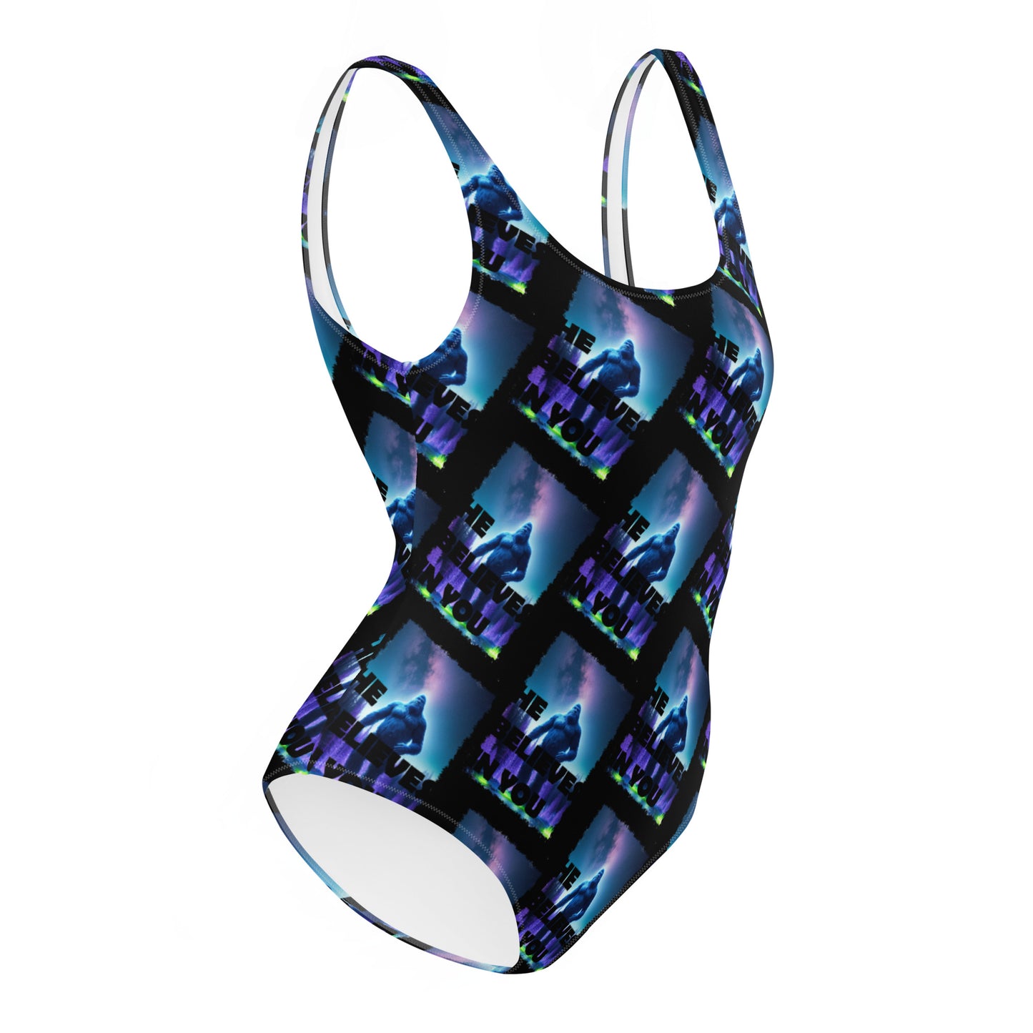 He Believes In You One-Piece Swimsuit