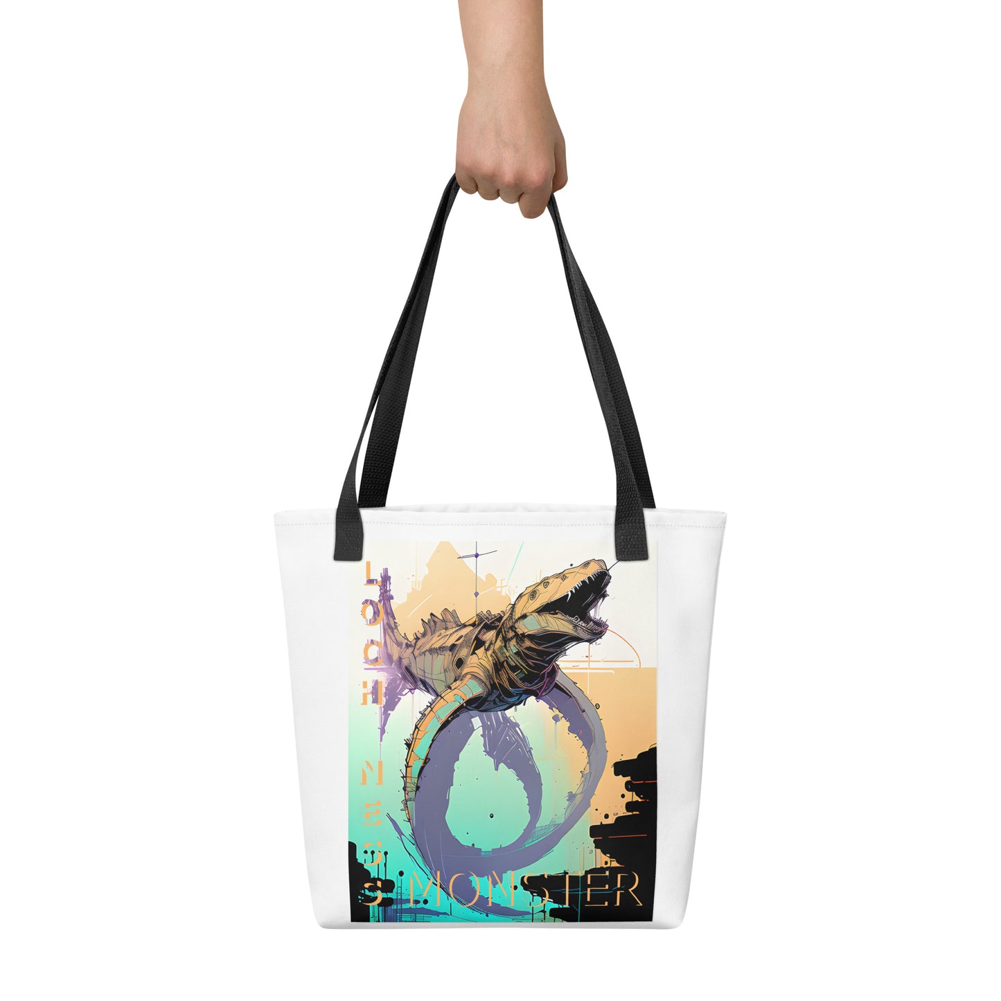 Loch Ness Monster Inkpunk Tote bag