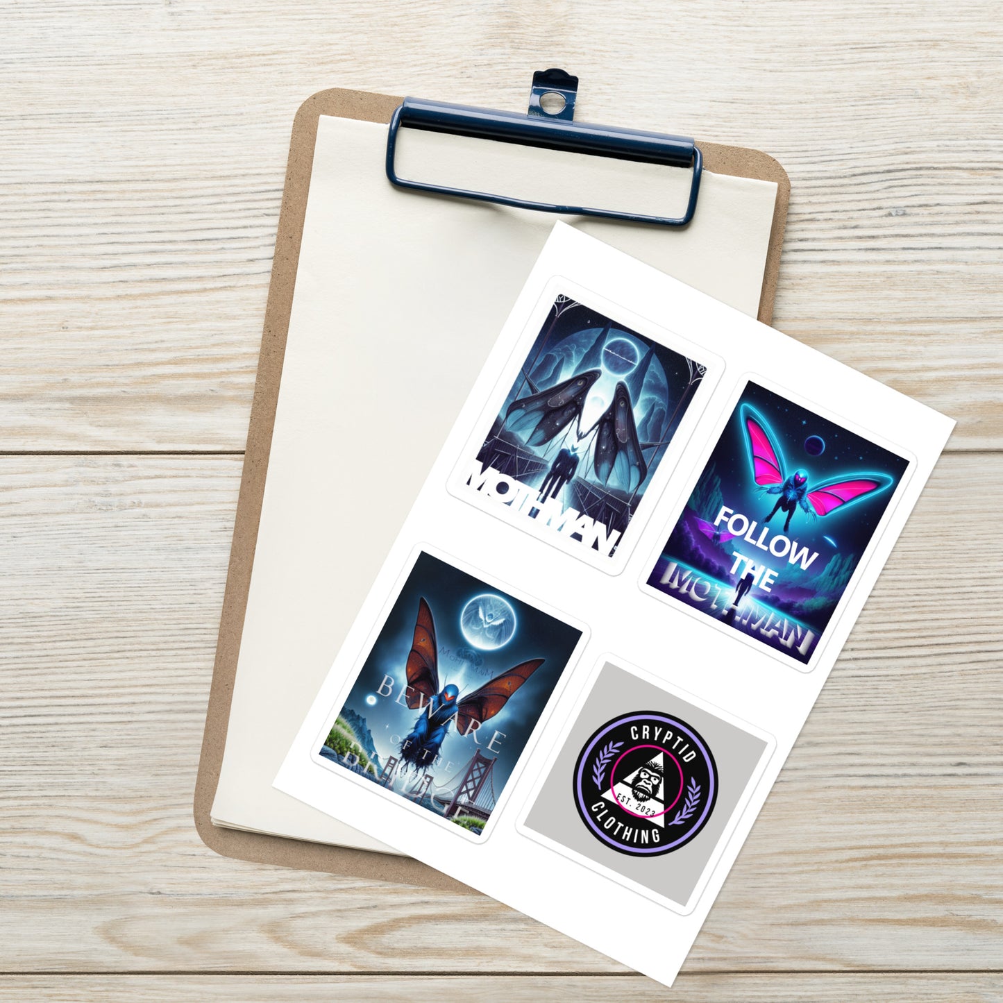 Mothman Collection I Large 4 Sticker sheet