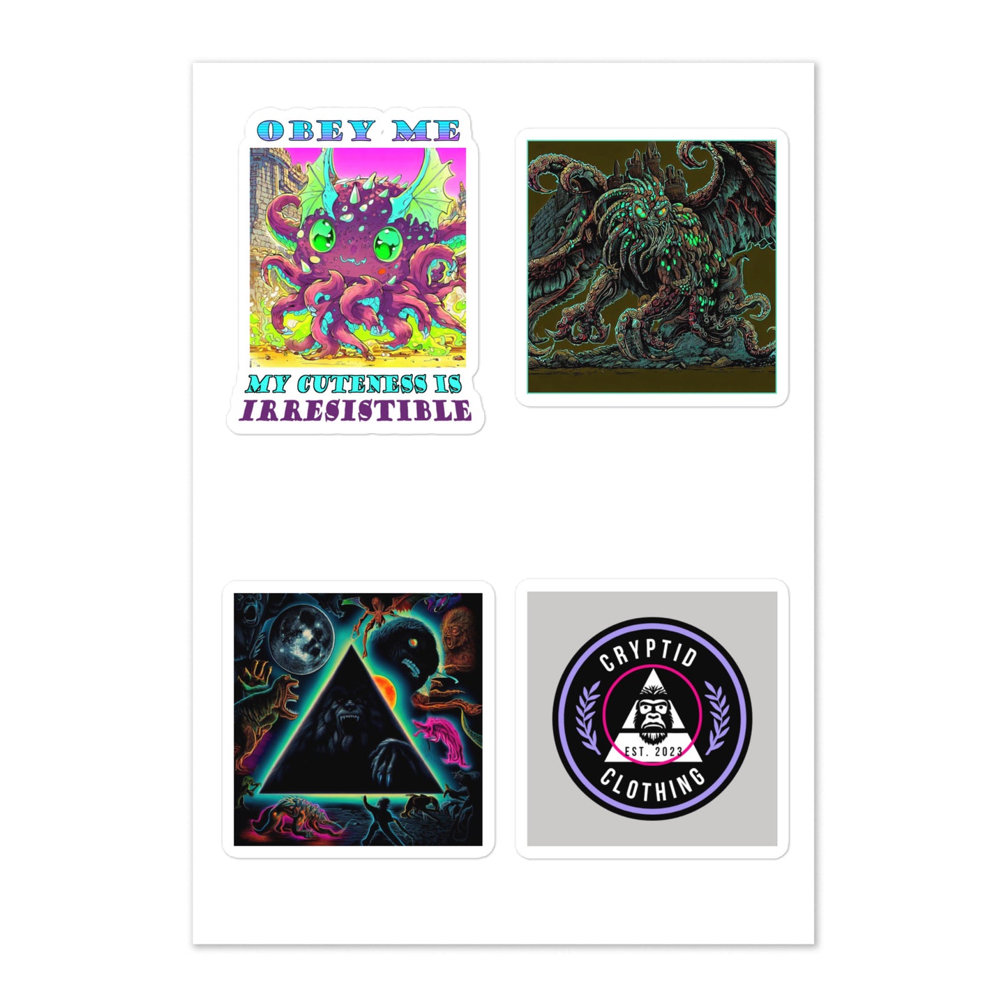 Eldritch Horrors Collection II Large 4 Sticker sheet