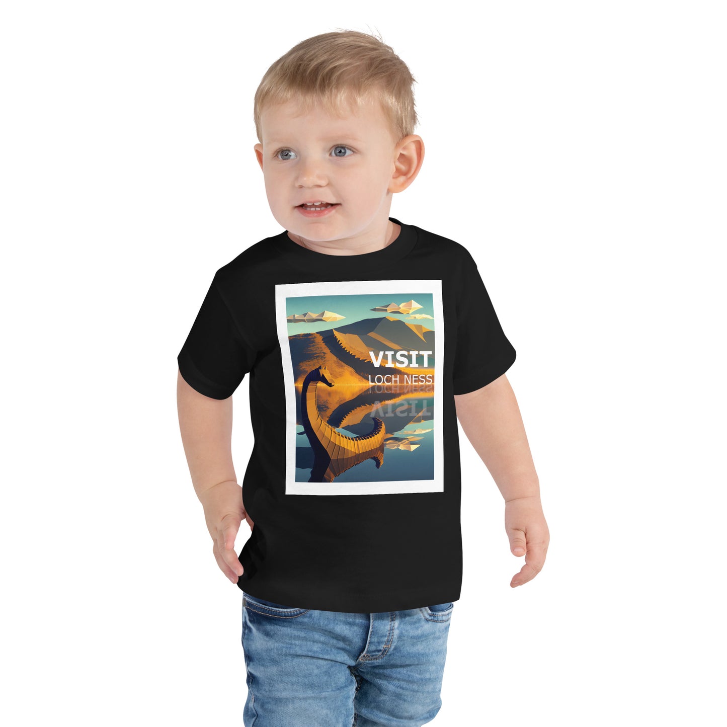 Visit Loch Ness Nessie Toddler Short Sleeve Tee
