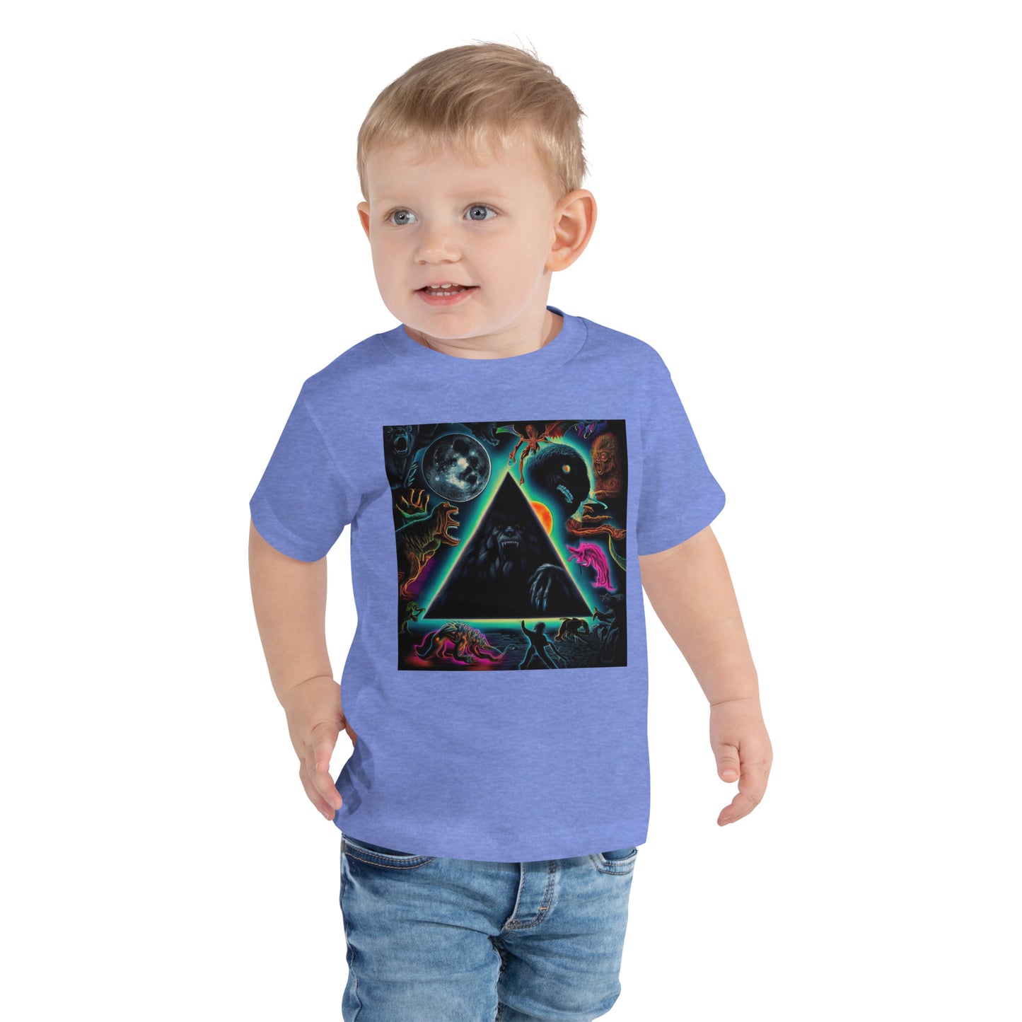 Black Gate Pyramid of Cryptids Toddler Short Sleeve Tee