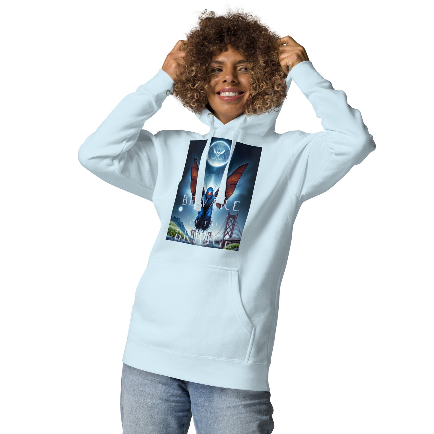 Beware of the Bridge Mothman Encounter Unisex Hoodie