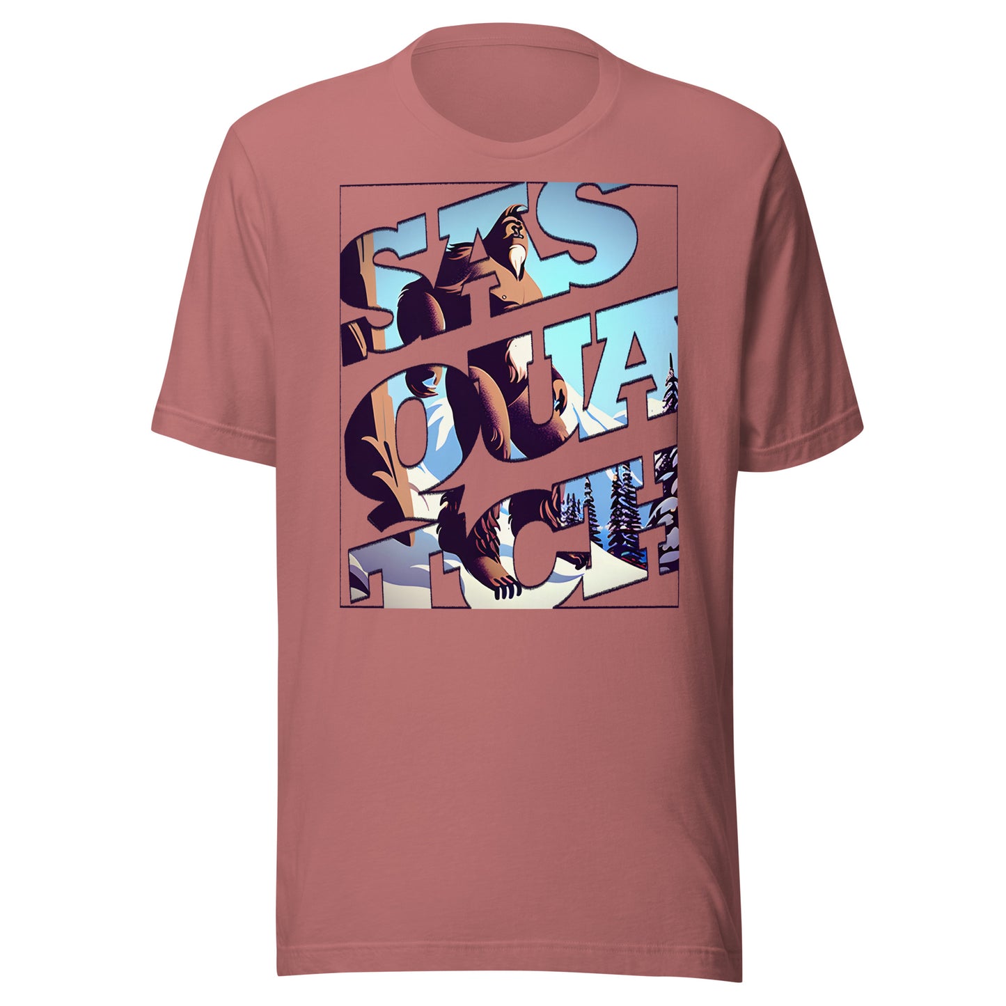 Sasquatch Snowy Anime Unisex t-shirt