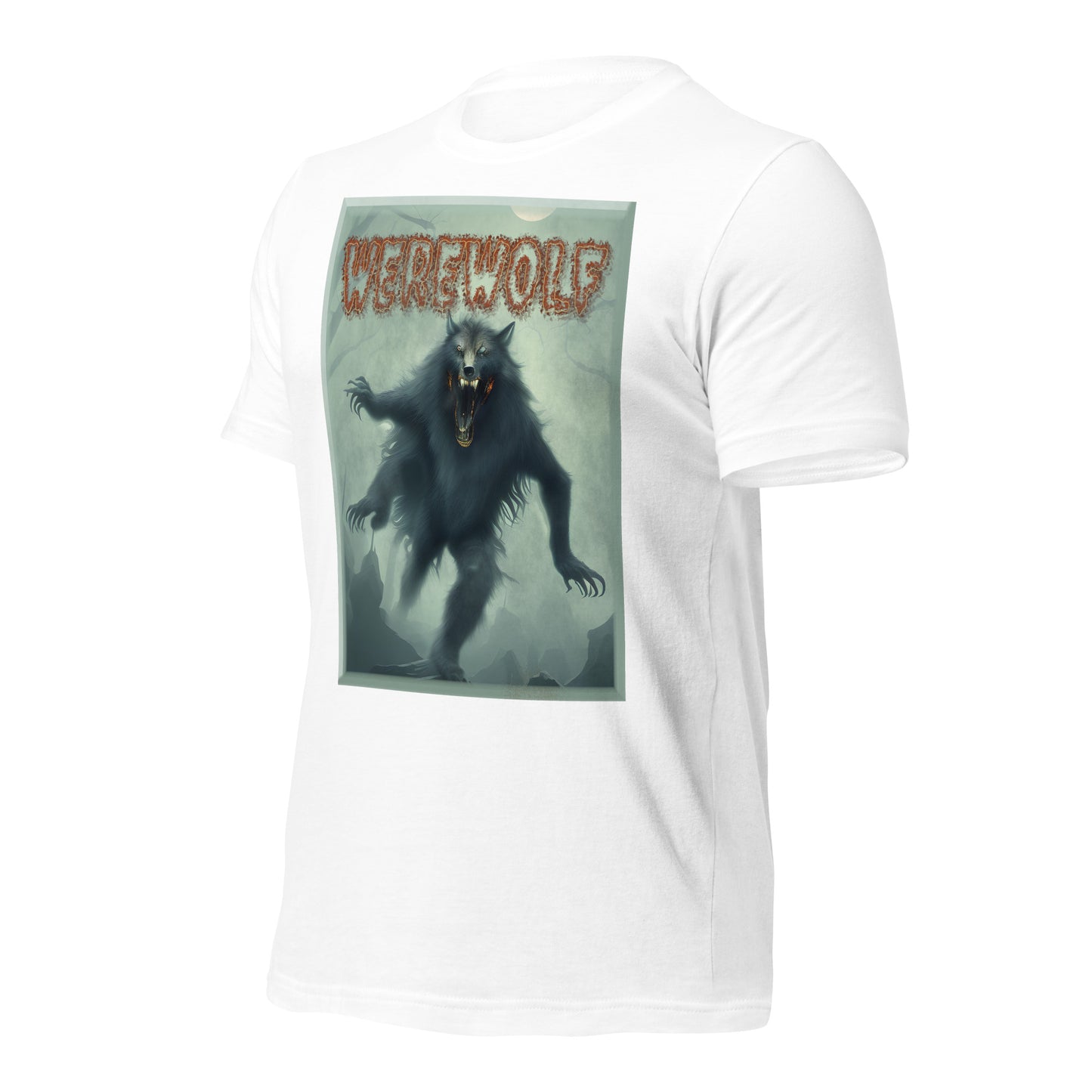 Werewolf Misty Graveyard Unisex t-shirt