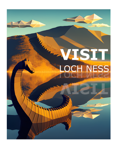 Loch Ness Monster Collection I Large 4 Sticker sheet