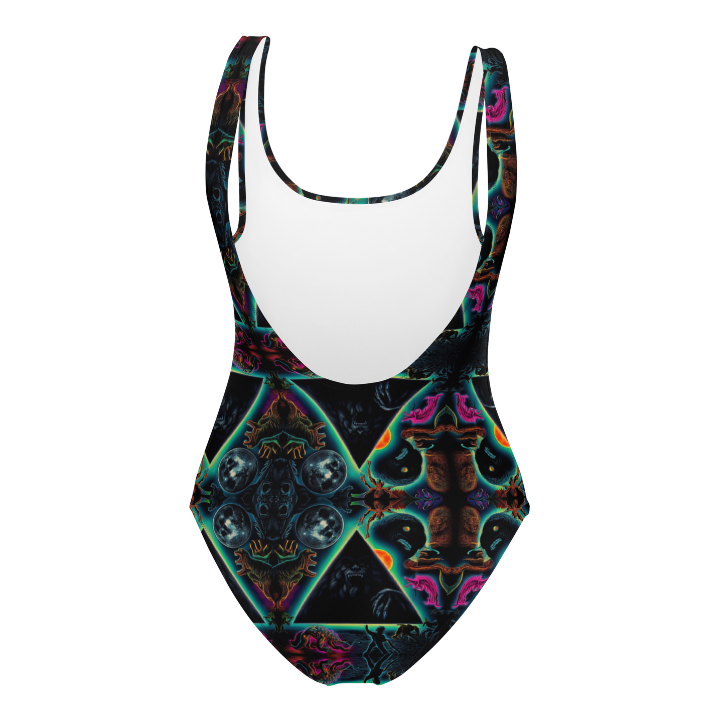 Black Gate Pyramid of Cryptids One-Piece Swimsuit