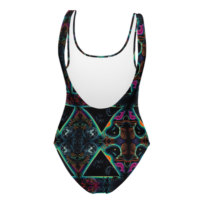 Black Gate Pyramid of Cryptids One-Piece Swimsuit