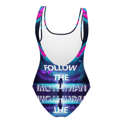 Follow The Mothman One-Piece Swimsuit