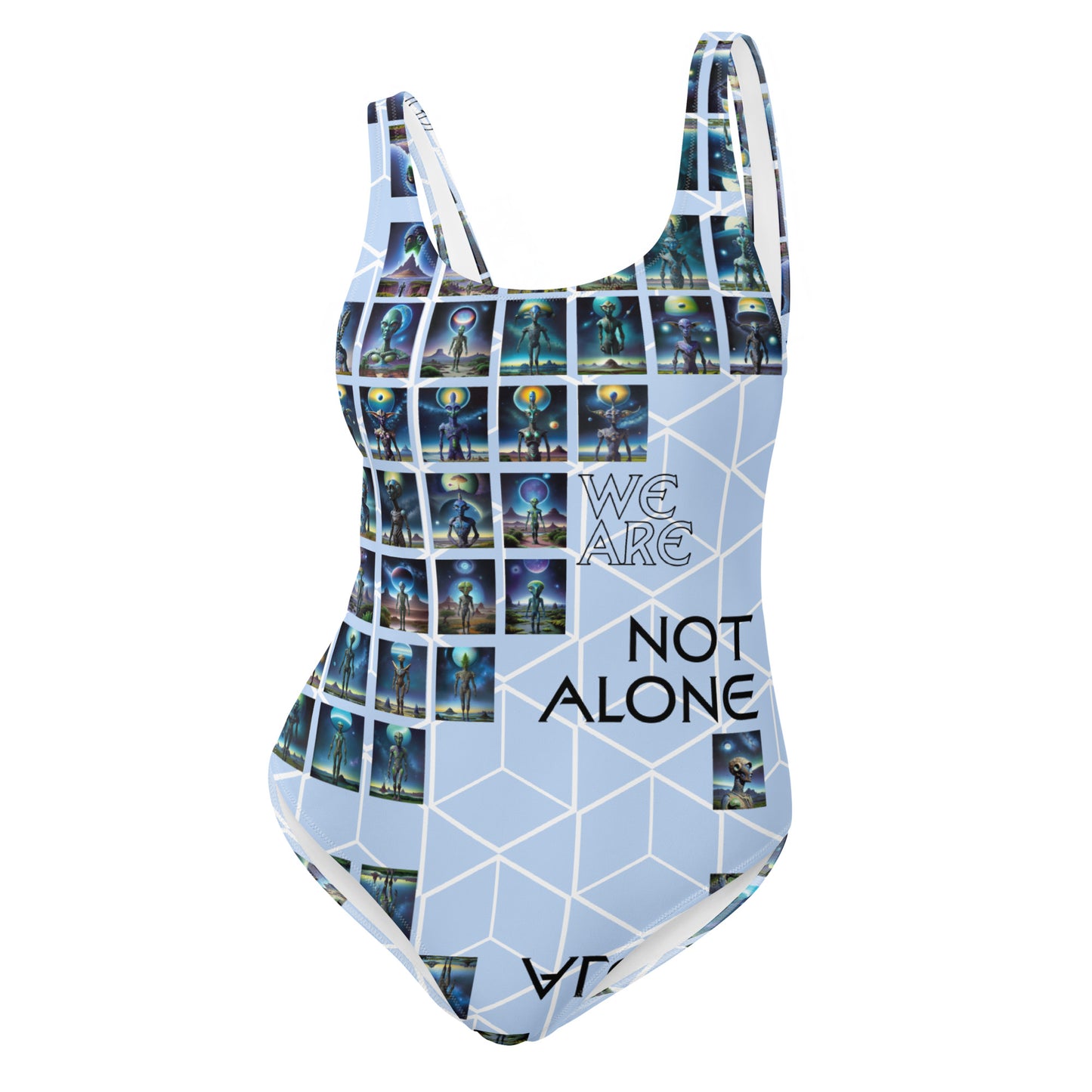 We Are Not Alone One-Piece Swimsuit