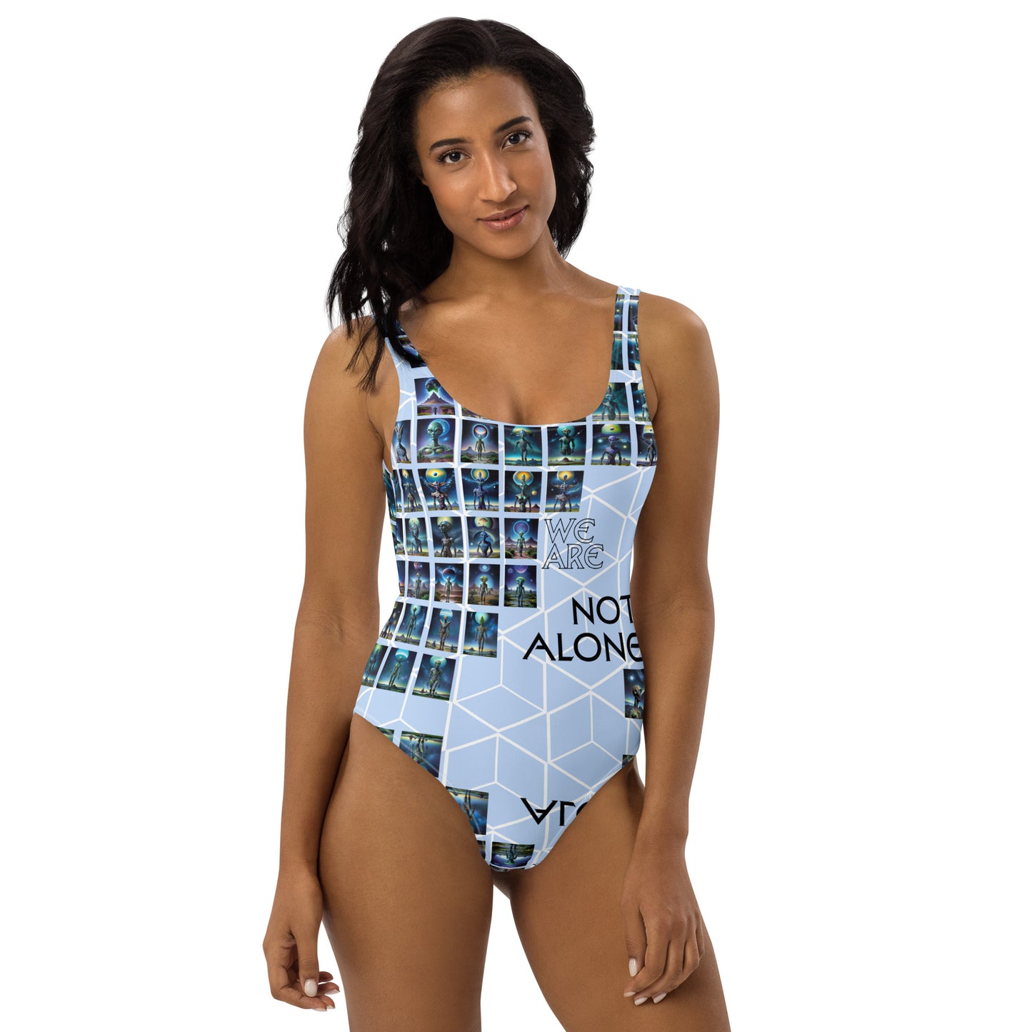 We Are Not Alone One-Piece Swimsuit