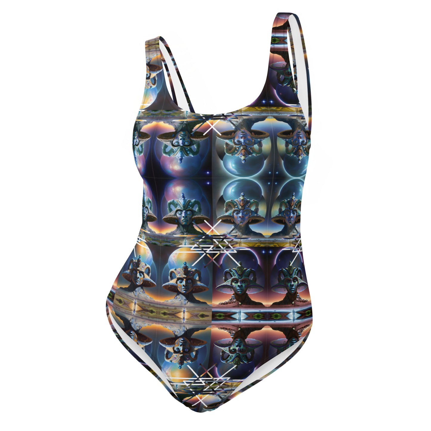 Ancient Extraterrestrial Geometry One-Piece Swimsuit