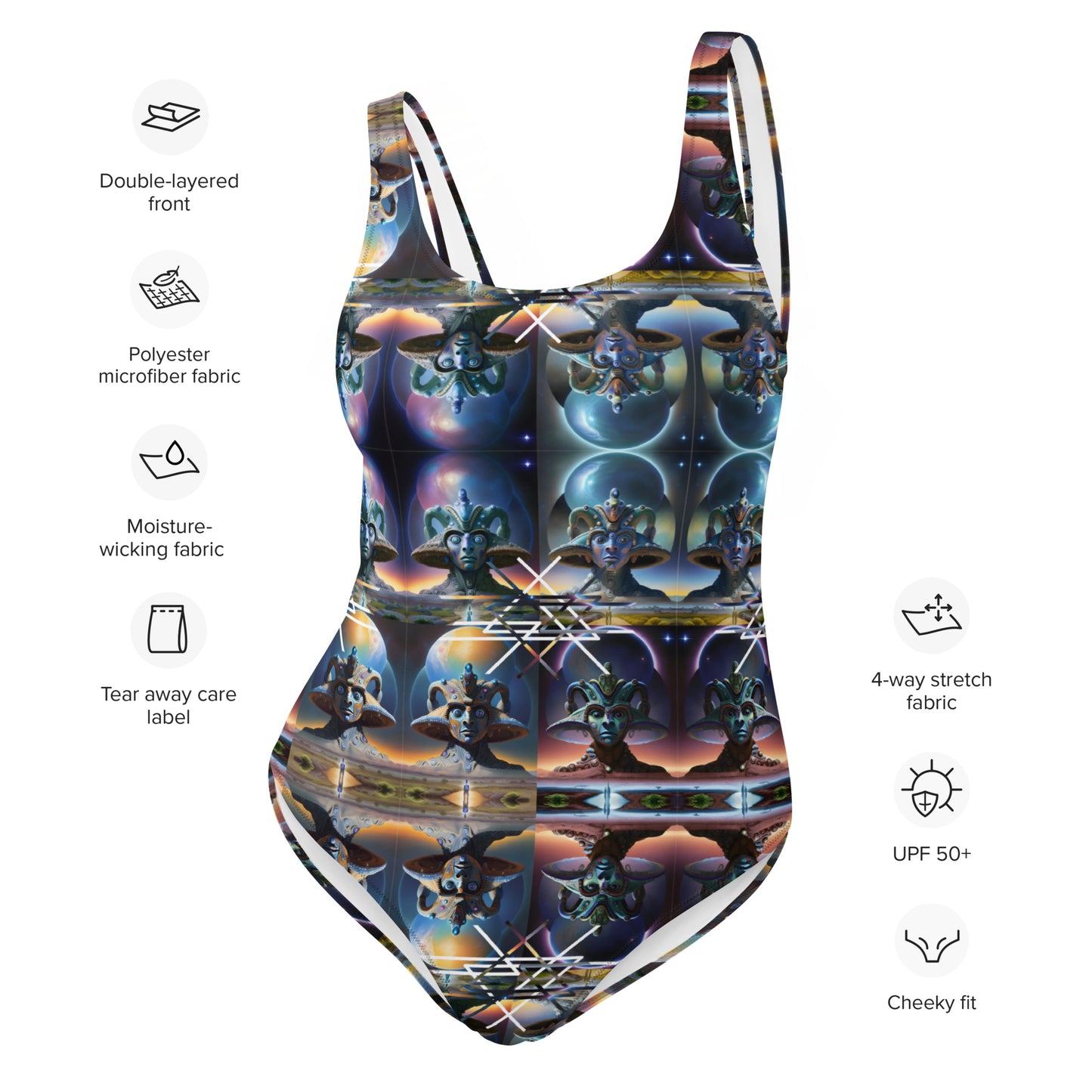 Ancient Extraterrestrial Geometry One-Piece Swimsuit