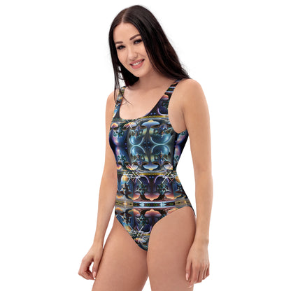 Ancient Extraterrestrial Geometry One-Piece Swimsuit