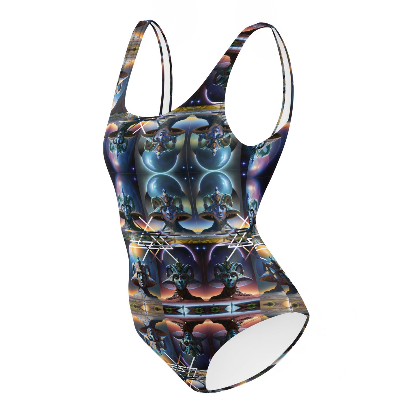 Ancient Extraterrestrial Geometry One-Piece Swimsuit