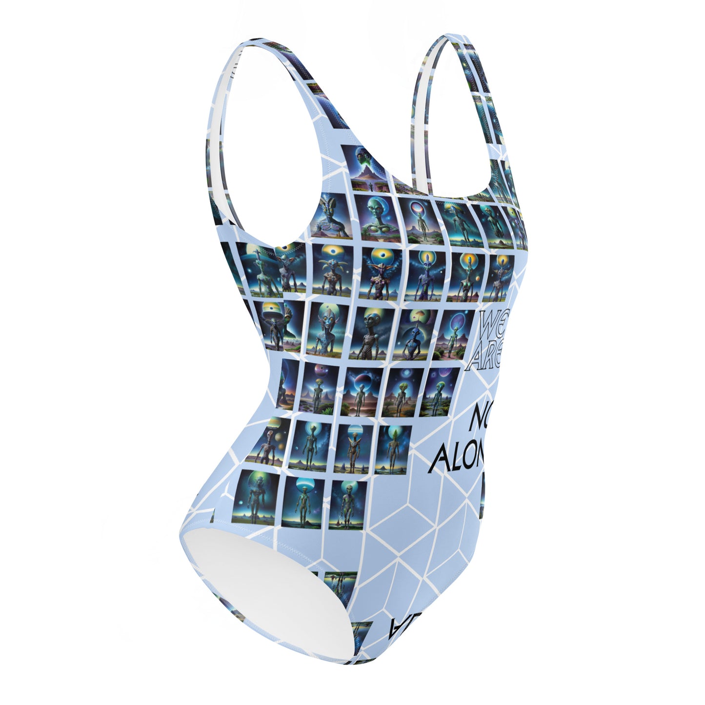 We Are Not Alone One-Piece Swimsuit