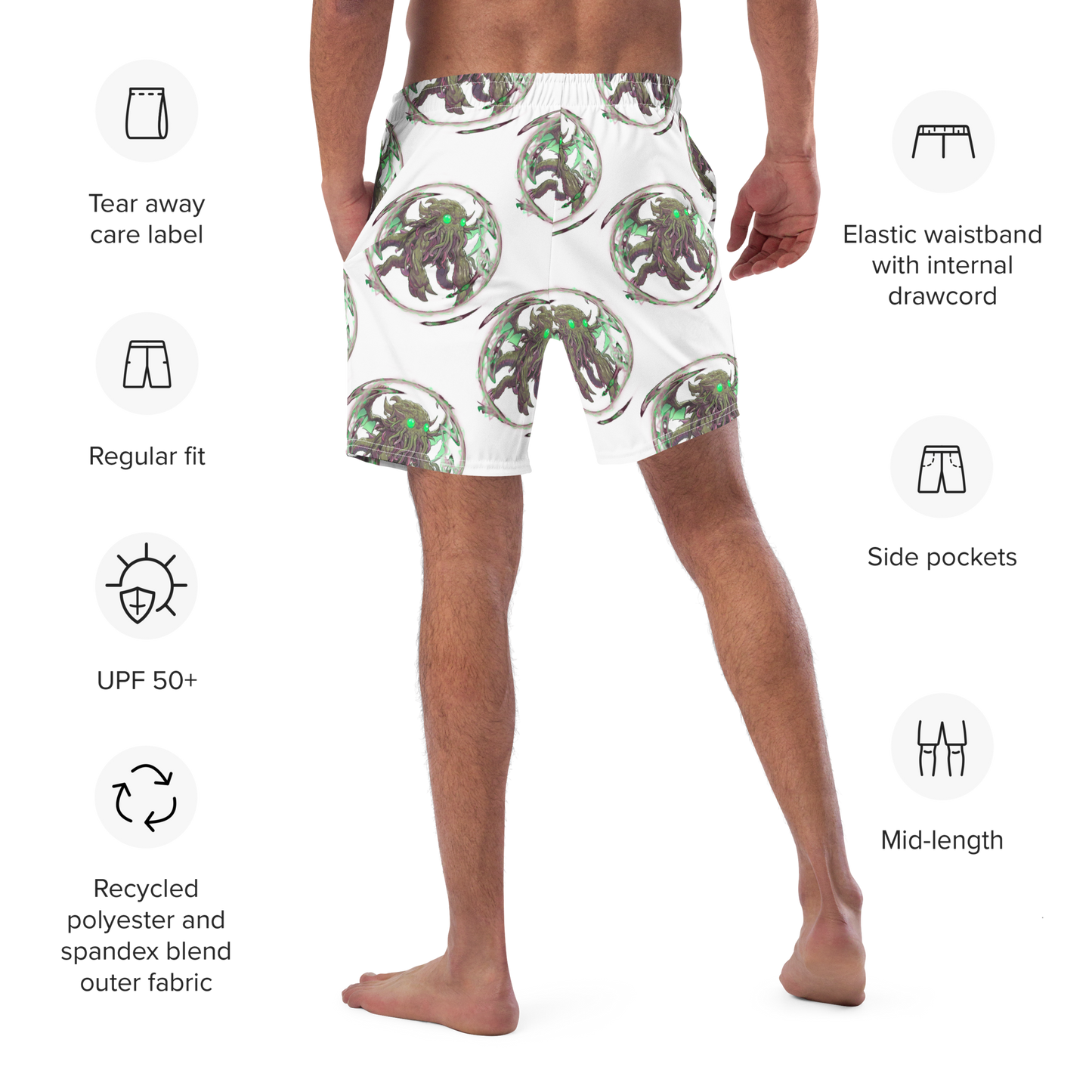 Cthulhu Portal Emergence Men's swim trunks