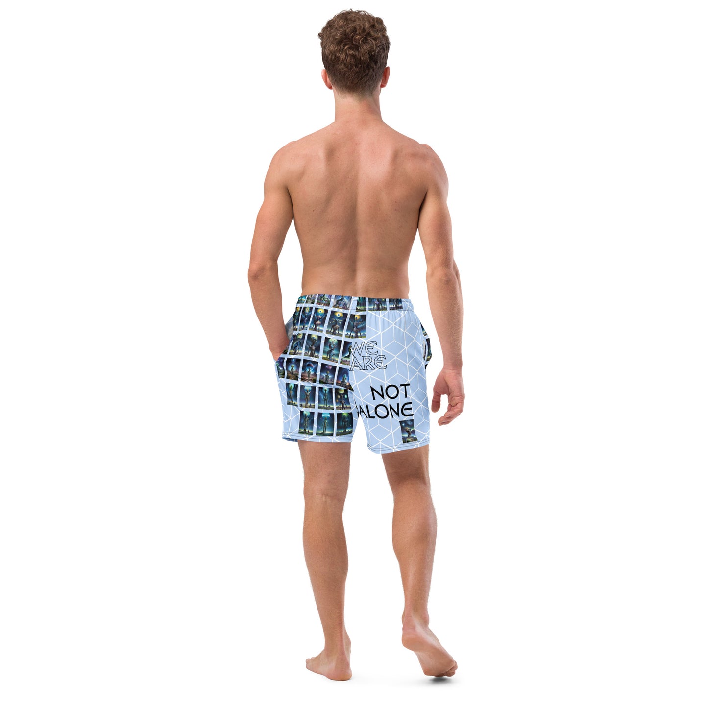 We Are Not Alone Men's swim trunks