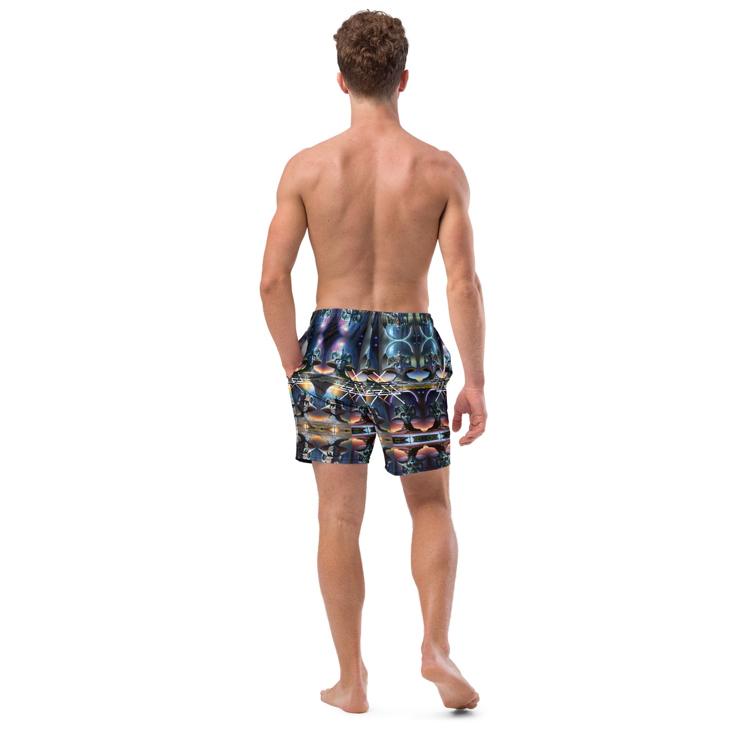 Ancient Extraterrestrial Geometry Men's swim trunks