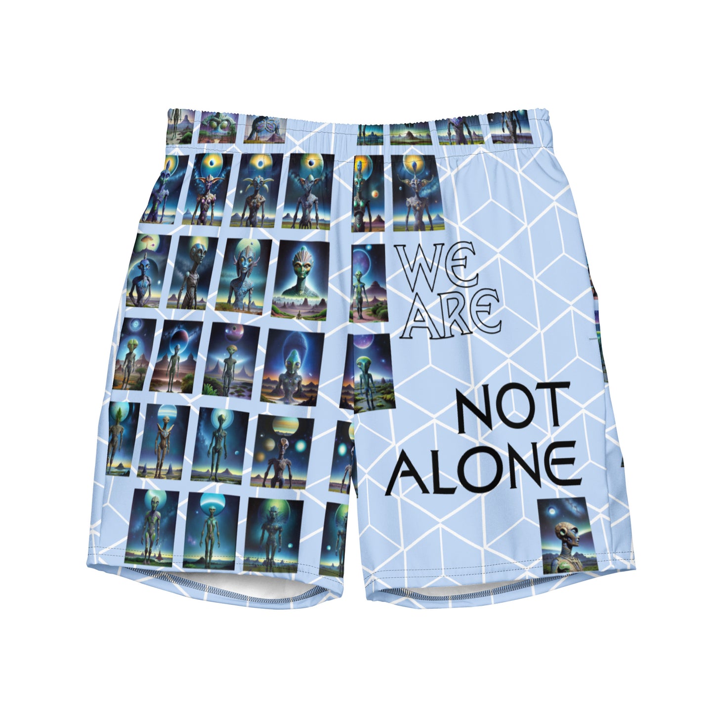 We Are Not Alone Men's swim trunks