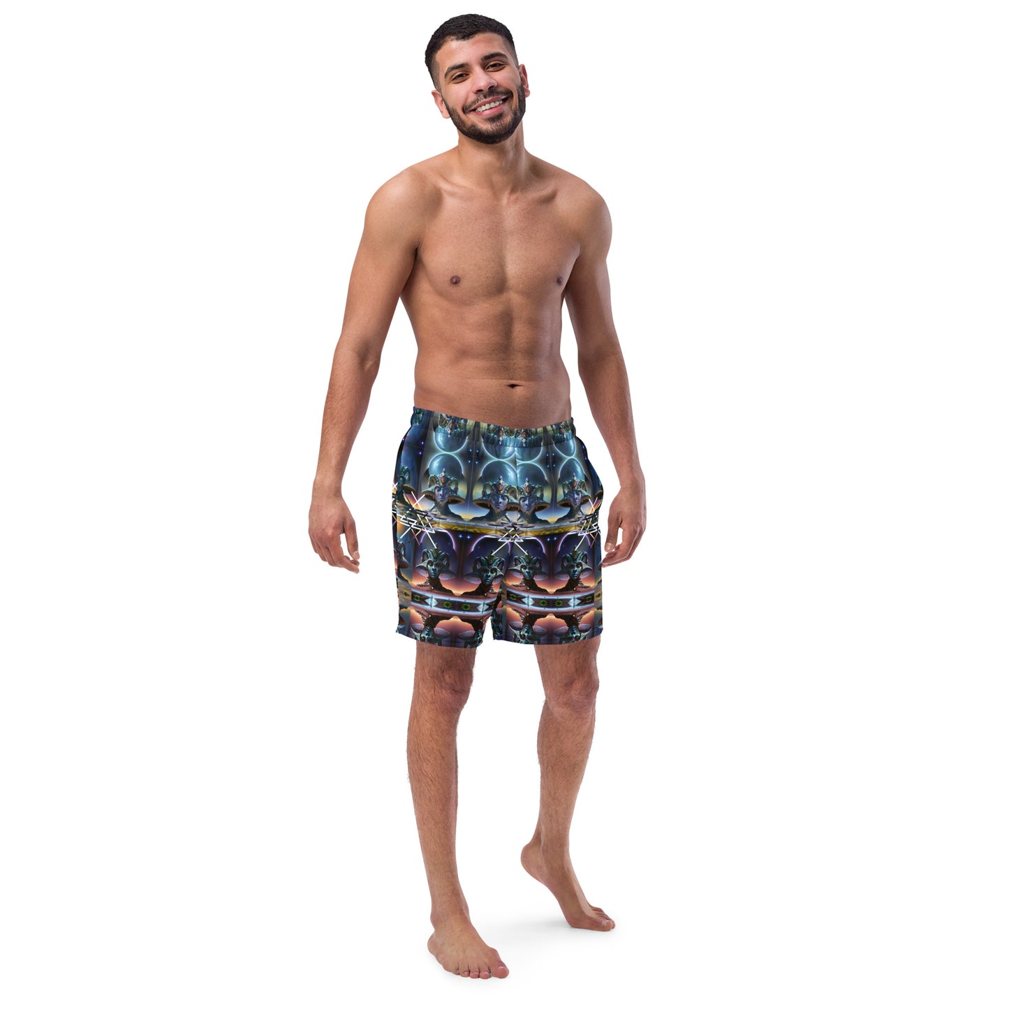 Ancient Extraterrestrial Geometry Men's swim trunks