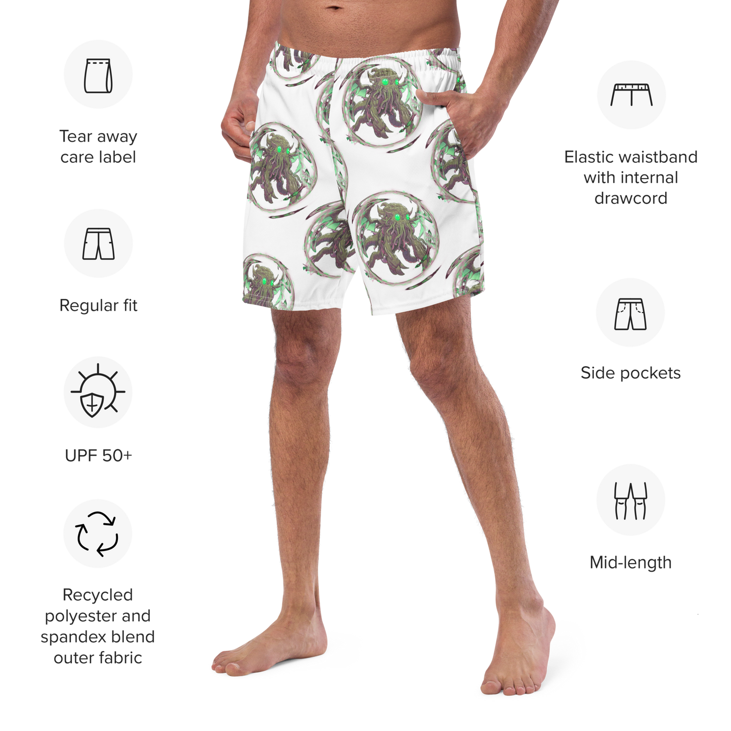 Cthulhu Portal Emergence Men's swim trunks