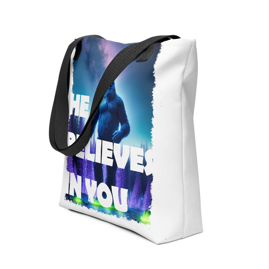 He Believes In You Tote bag