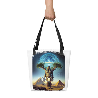 Sasquatch Yeti Bigfoot Pyramid Tote bag