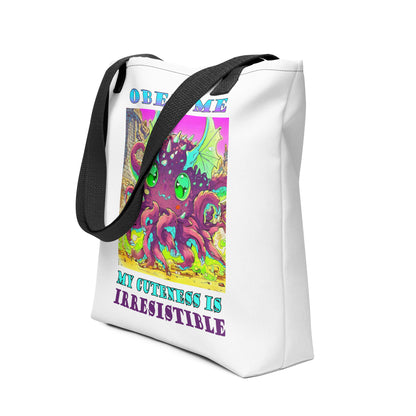 Obey Me, My Cuteness is Irresistible Tote bag