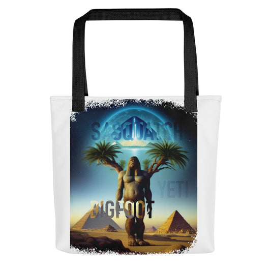 Sasquatch Yeti Bigfoot Pyramid Tote bag