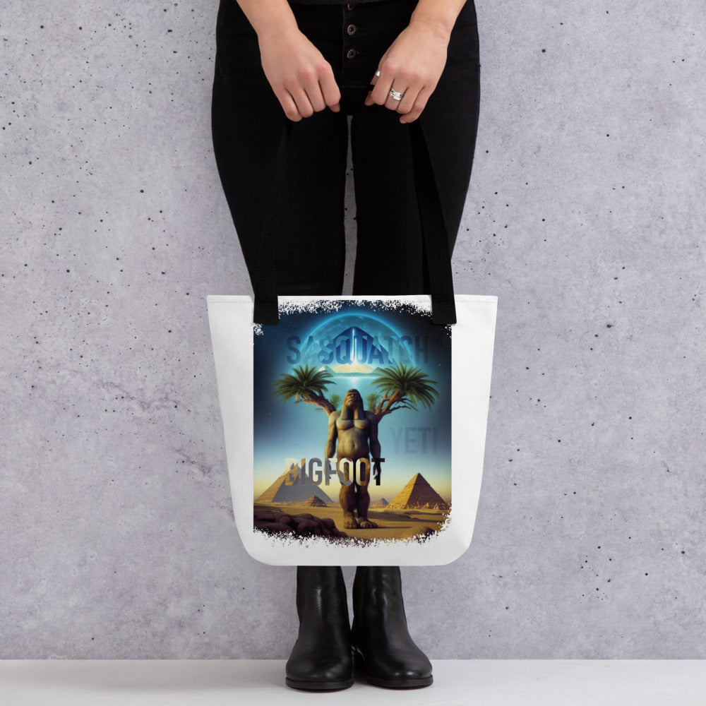 Sasquatch Yeti Bigfoot Pyramid Tote bag