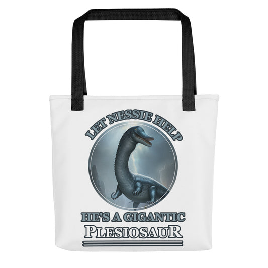 Let Nessie Help Tote bag