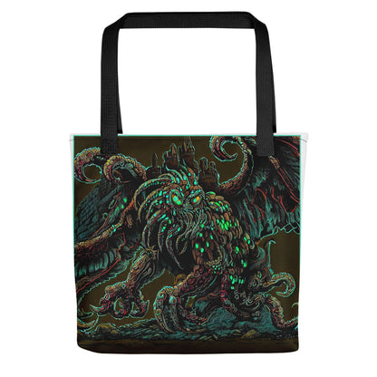 Cthulhu Castle Attack Tote bag