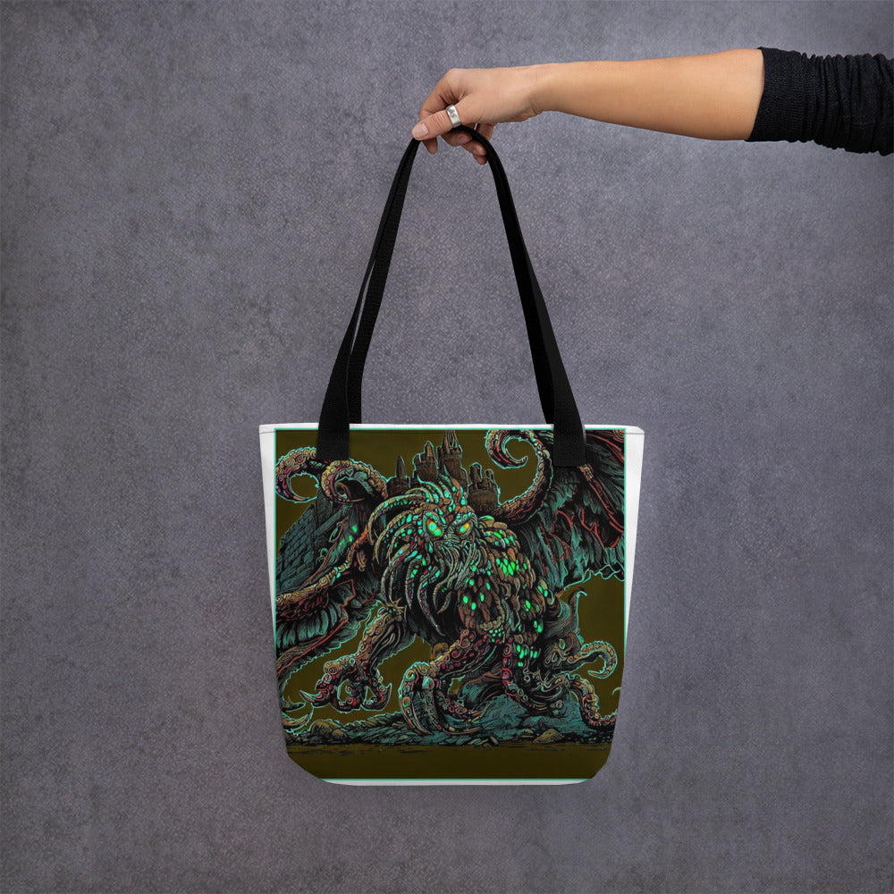 Cthulhu Castle Attack Tote bag