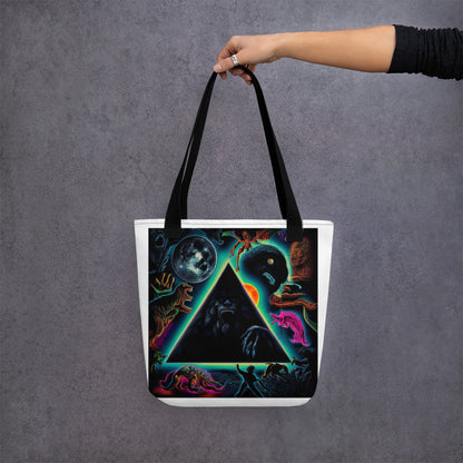 Black Gate Pyramid of Cryptids Tote bag