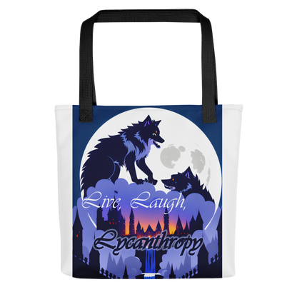 Live, Laugh, Lycanthropy Tote bag