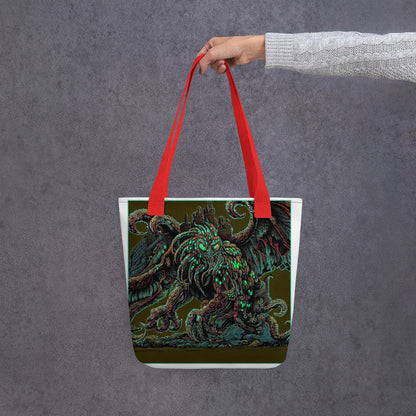 Cthulhu Castle Attack Tote bag