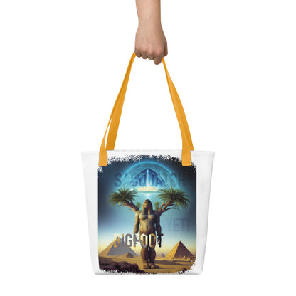 Sasquatch Yeti Bigfoot Pyramid Tote bag