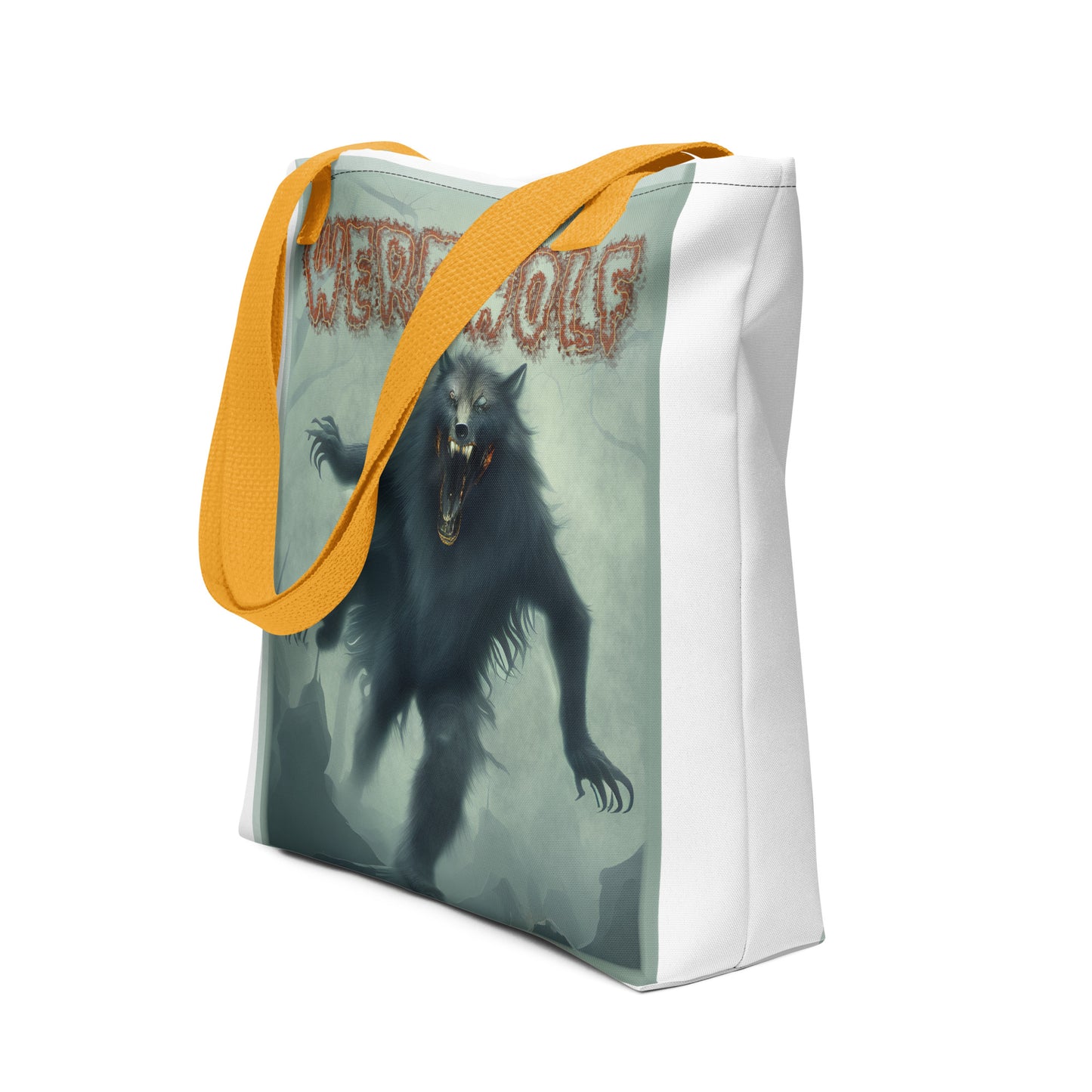 Werewolf Misty Graveyard Tote bag