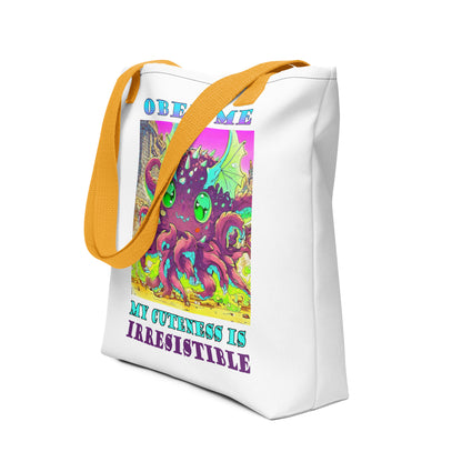 Obey Me, My Cuteness is Irresistible Tote bag