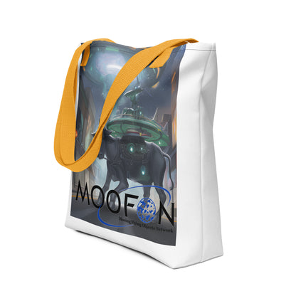 MOOFON - Mooing Flying Object Network Tote bag