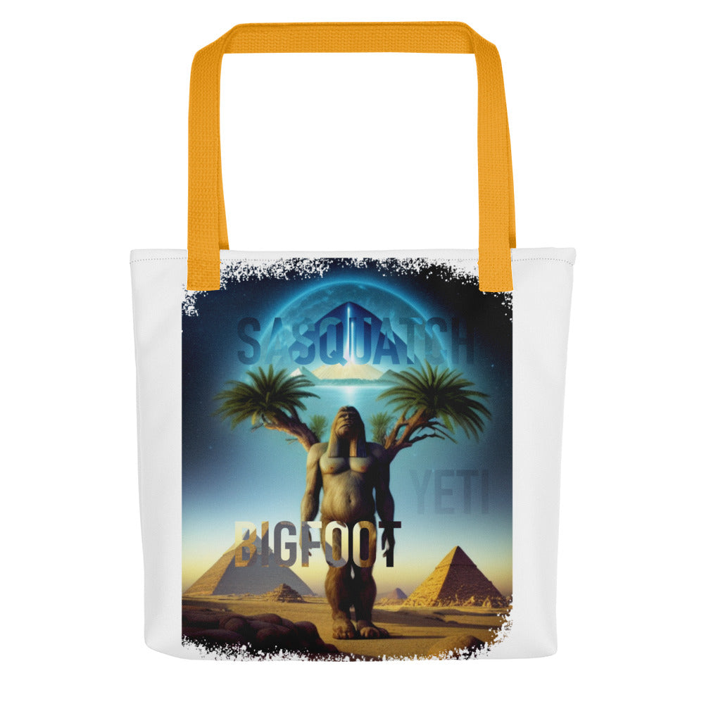 Sasquatch Yeti Bigfoot Pyramid Tote bag