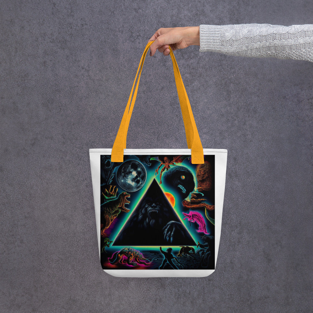 Black Gate Pyramid of Cryptids Tote bag