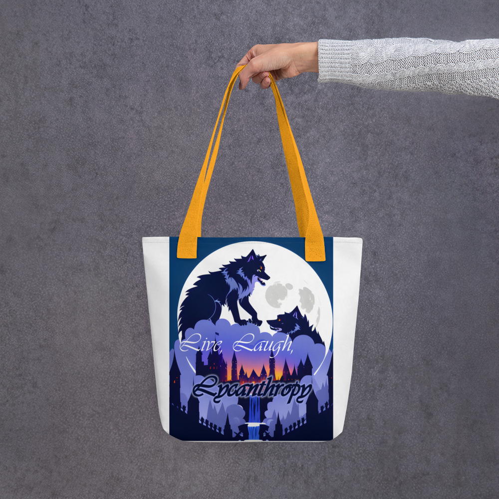 Live, Laugh, Lycanthropy Tote bag