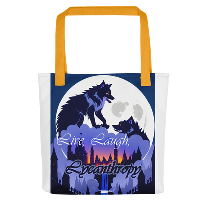 Live, Laugh, Lycanthropy Tote bag