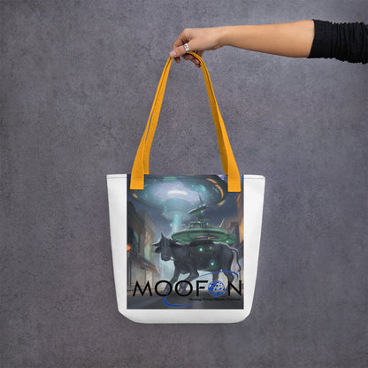 MOOFON - Mooing Flying Object Network Tote bag